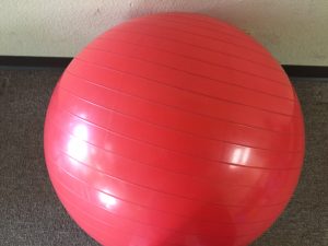 Stability ball to combat your desk job